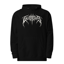 Load image into Gallery viewer, Metal Logo Hoodie (White Logo)
