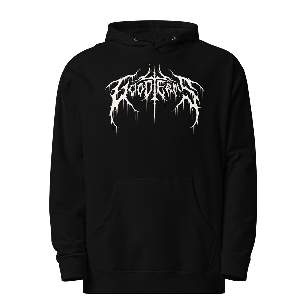 Metal Logo Hoodie (White Logo)