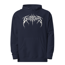 Load image into Gallery viewer, Metal Logo Hoodie (White Logo)
