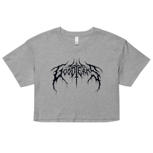 Load image into Gallery viewer, Metal Logo, Women’s Crop Top (Black Logo)
