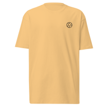 Load image into Gallery viewer, Smiley Embroidered, Men&#39;s Premium Tee (Black Smiley)
