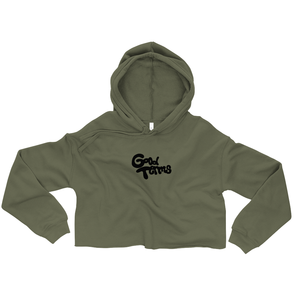 Drive-In Logo, Women's Crop Hoodie